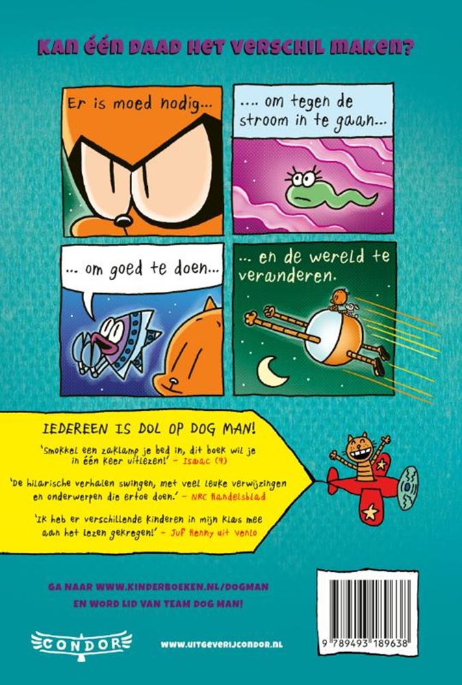 Livre de base Dog Man, partie 8 Dog Man les voit nager