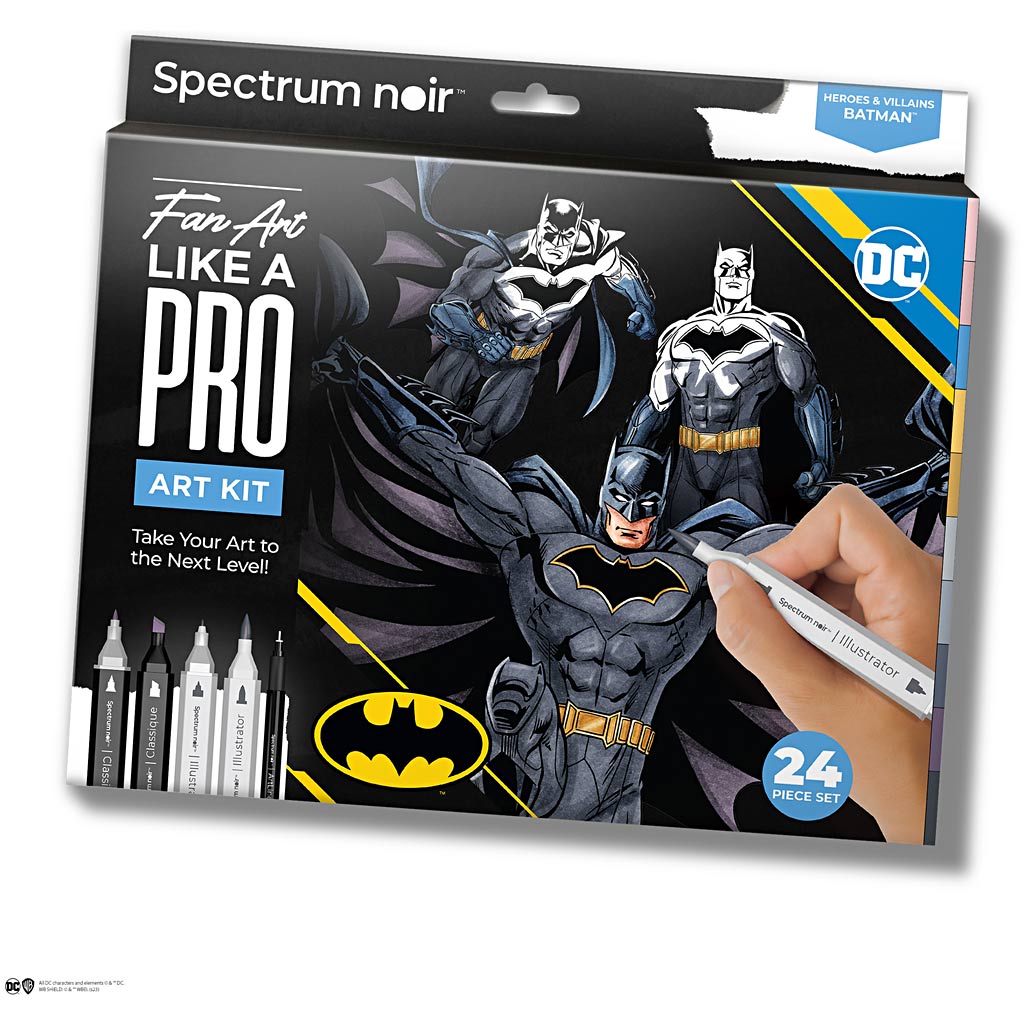 Creativ company hobby set illustration, batman : héros et méchants, différentes couleurs, 1 boîte