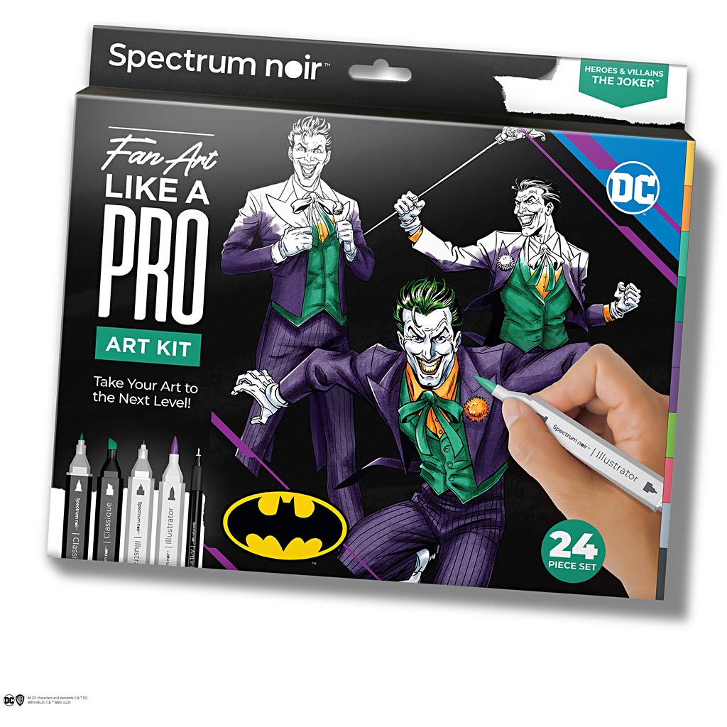 Creativ company hobby set illustration, héros et méchants : joker, différentes couleurs, 1 boîte