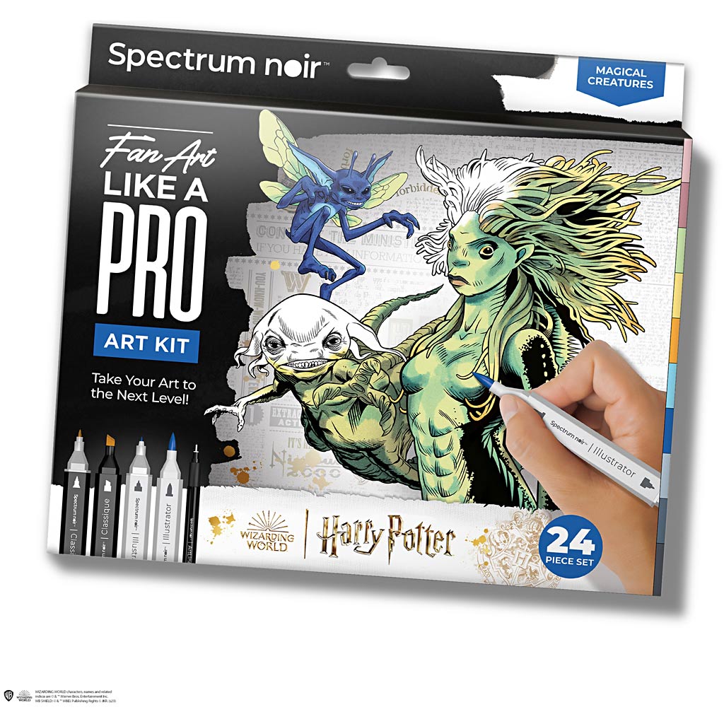 Creativ company hobby set illustration, harry potter : créatures magiques, différentes couleurs, 1 boîte