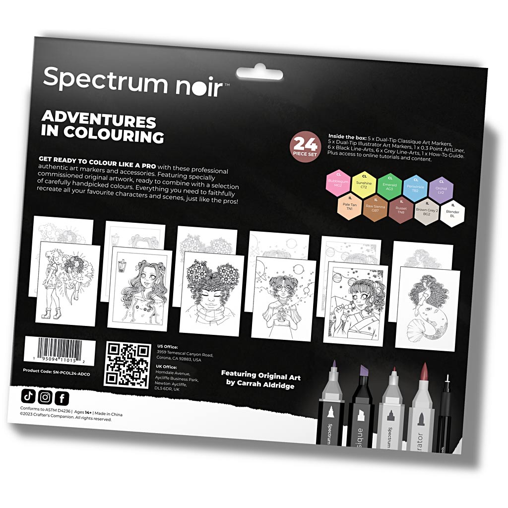Creativ company hobby set illustration, couleurs aventureuses, différentes couleurs, 1 boîte