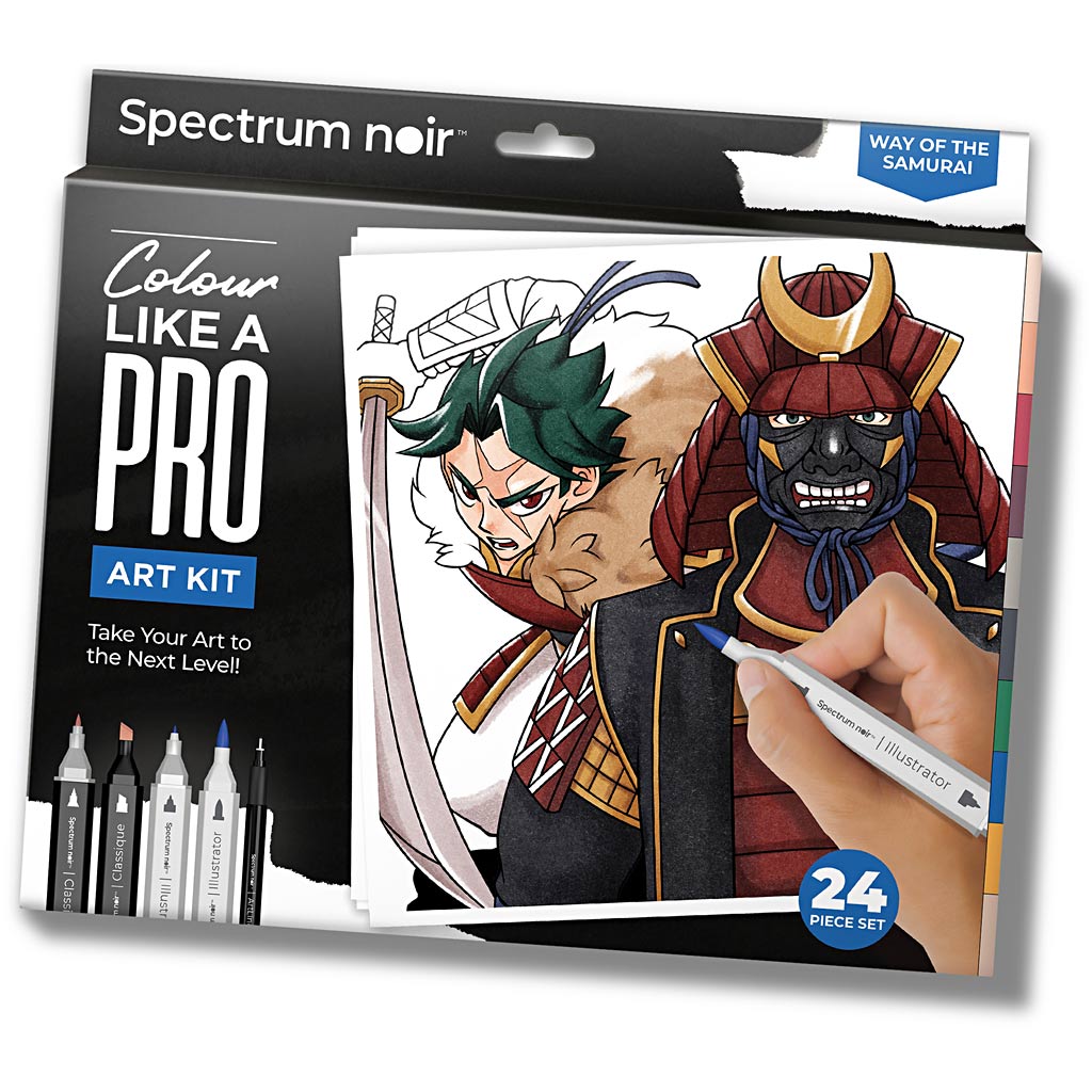 Creativ company hobby set illustration, voie du samouraï, différentes couleurs, 1 boîte