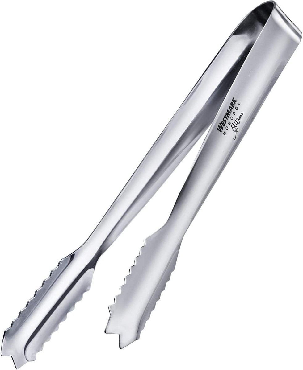 Westmark glaçons - sucre - pince de service, édition monopoly, longueur : 18 cm, acier inoxydable, arctica, argent, 62763360