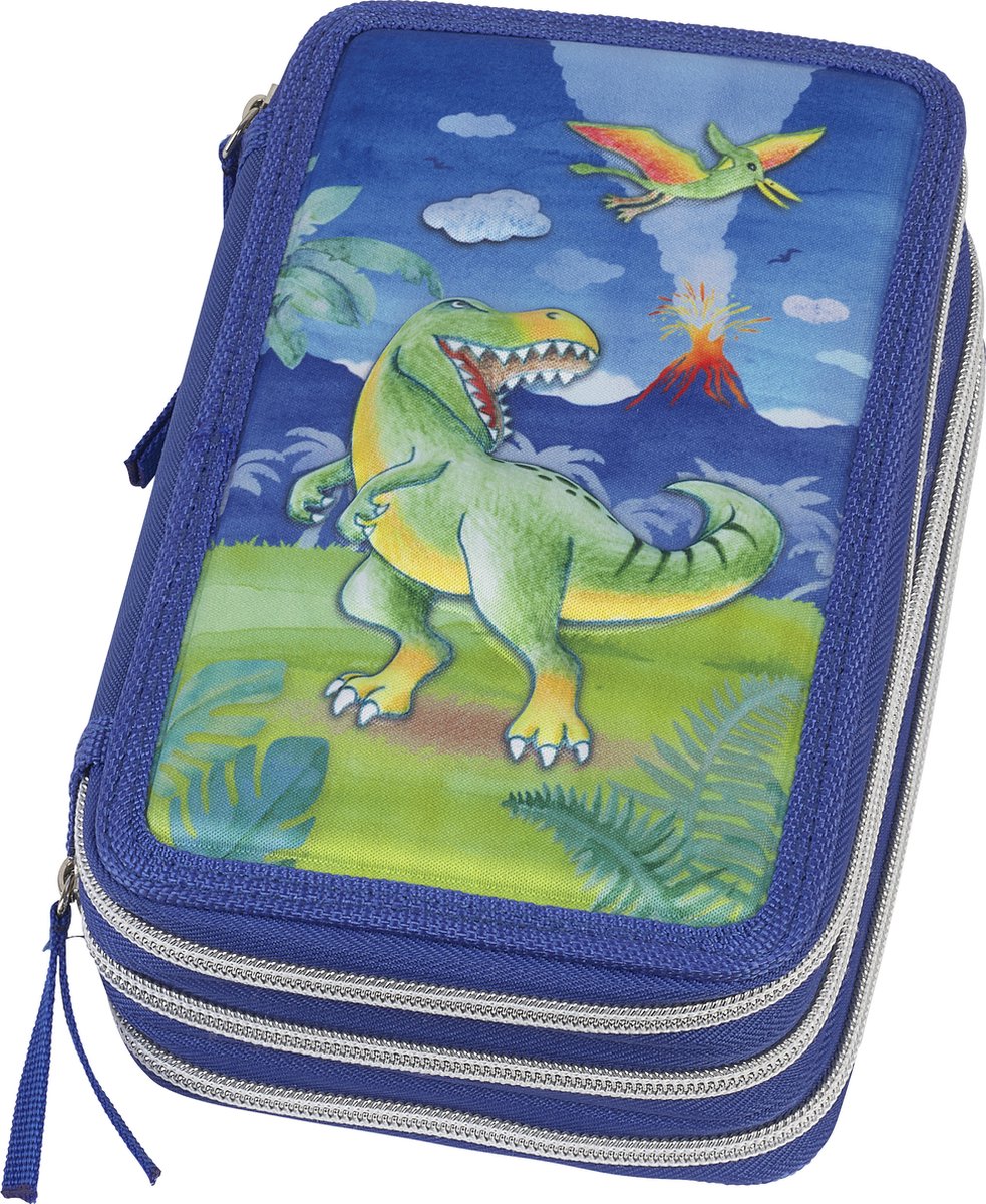 Faber-castell coffret à dessin - dinosaure - rempli 3 couches 44 pièces - fc-573041