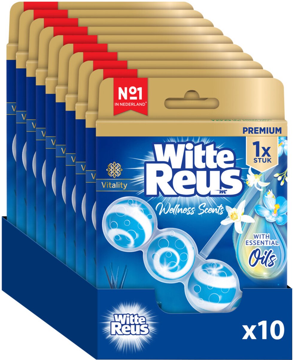 Witte Reus Wellness Fragrances Bloc WC Vitalité 50 g - Blocs WC - Pack économique - 10 pièces