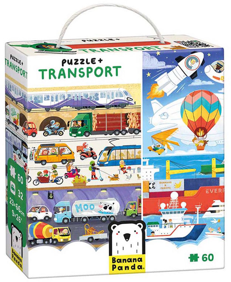 Panda banane - puzzle transport - 24 pcs.