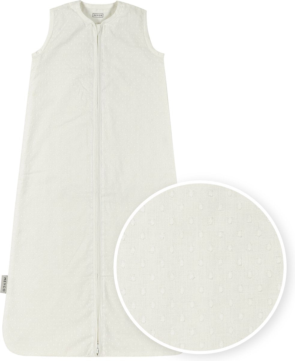 Gigoteuse d'été bébé Meyco baby plume - blanc cassé - 70 cm - 0,5 tog