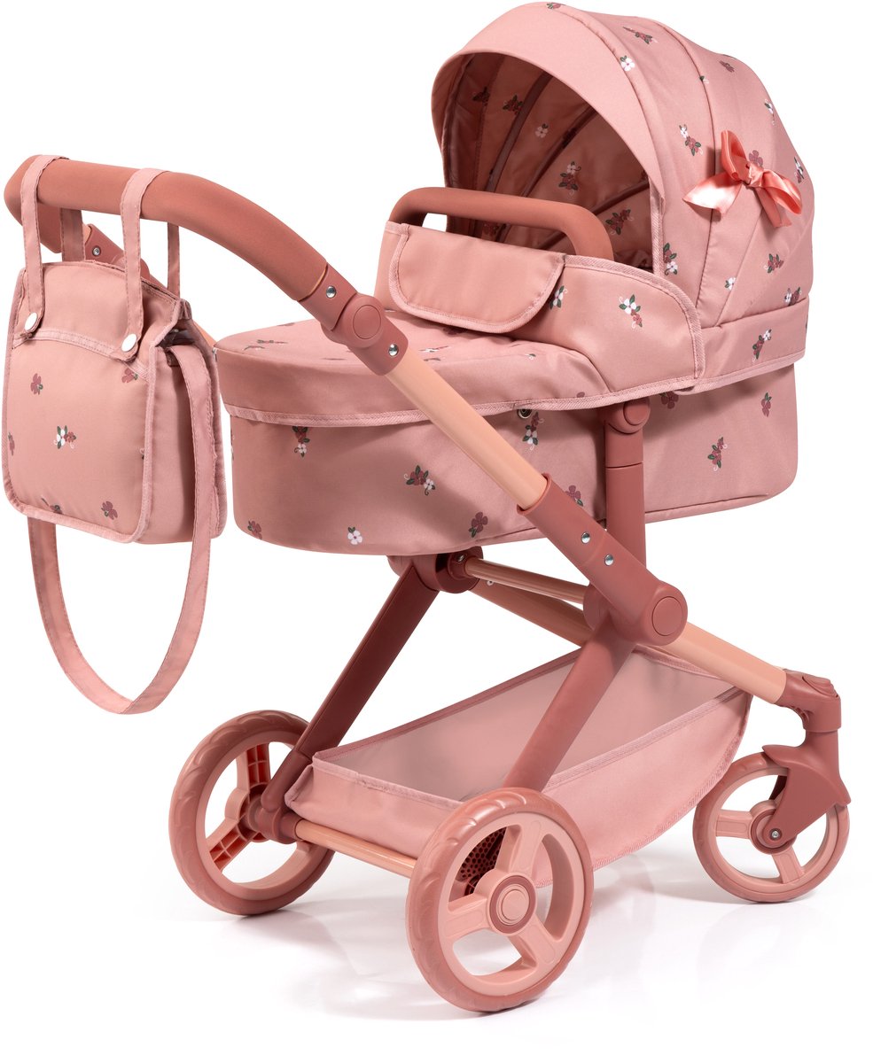 Bayer design combi landau de poupées xeo - 72 x 38 x 65 cm - landau de poupée - rose foncé