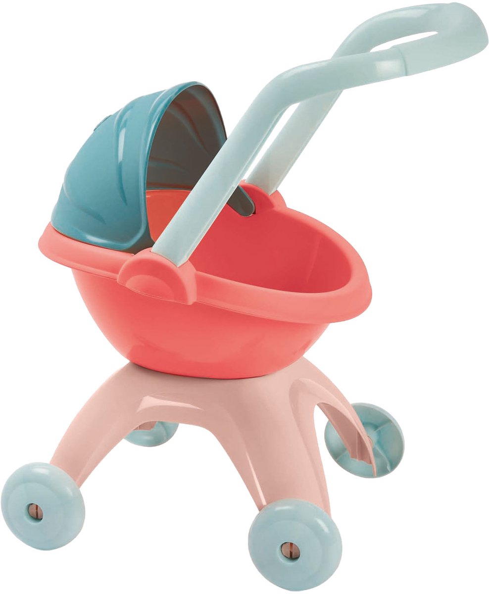 Poussette de poupée Ecoiffier pastel