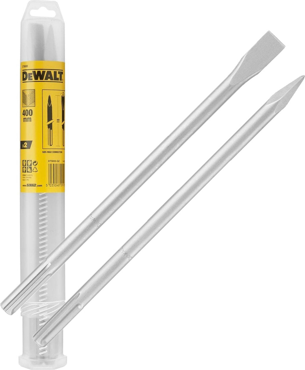 Accessoires Dewalt dt9000-qz - Jeu de burins professionnels sds-max 2 pièces - dt9000-qz