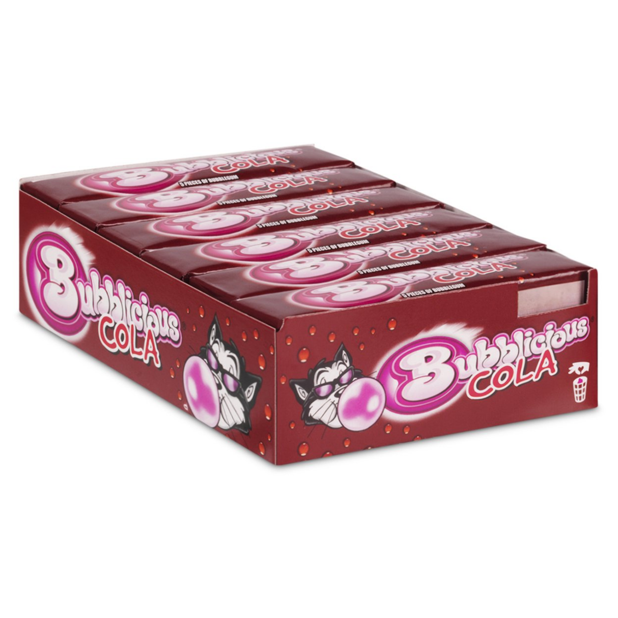 Chewing-gum pétillant au cola (18 rouleaux)