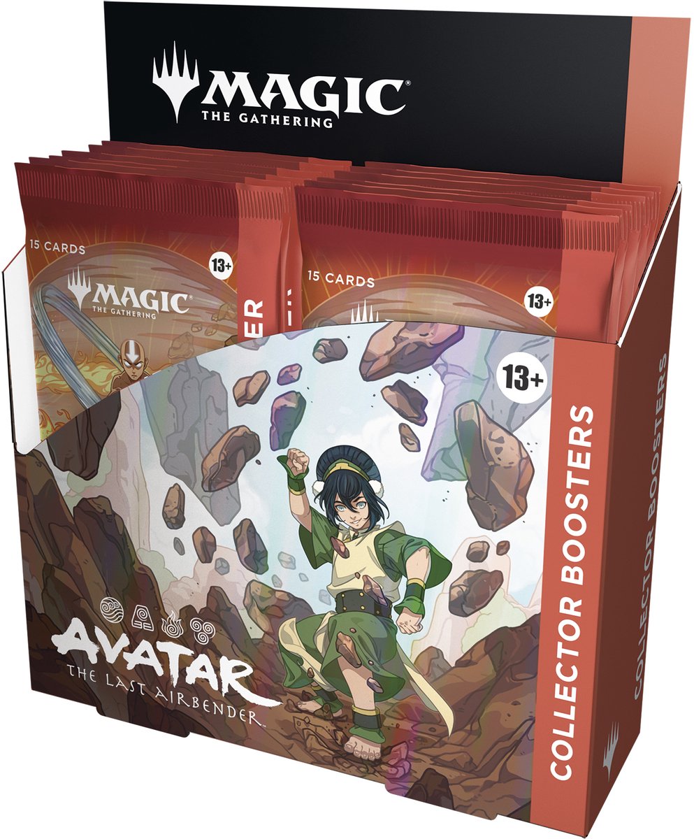 Magic : la boîte de booster collector d'avatar rassembleur - 12 paquets de cartes en aluminium