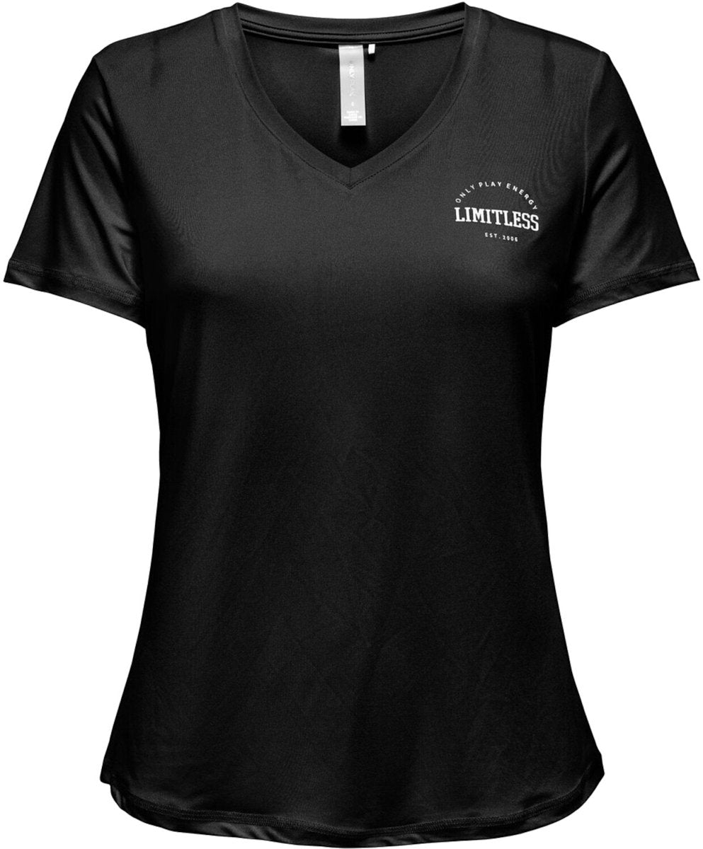 Only play - save life vn ss reg tee - t-shirt d'entraînement manches courtes femmes - noir , blanc