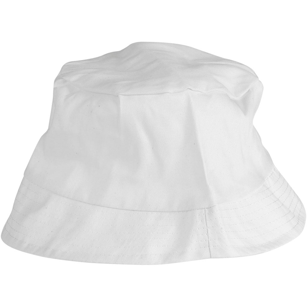 Chapeau de soleil Creativ company, taille 58 cm, blanc, 1 pièce