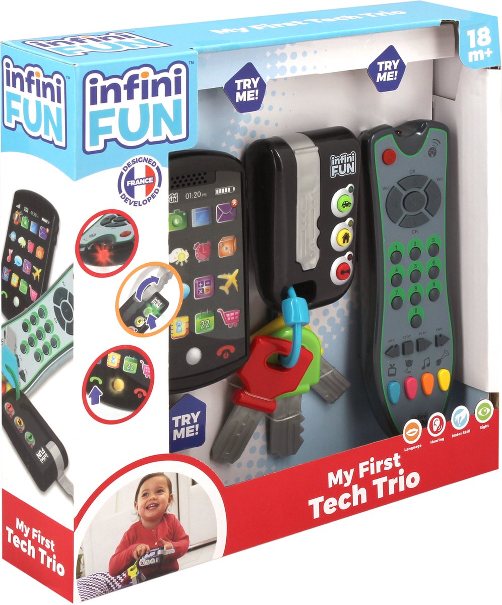 Jumbo - infinifun - mon premier trio technologique - jouets à partir de 1 an