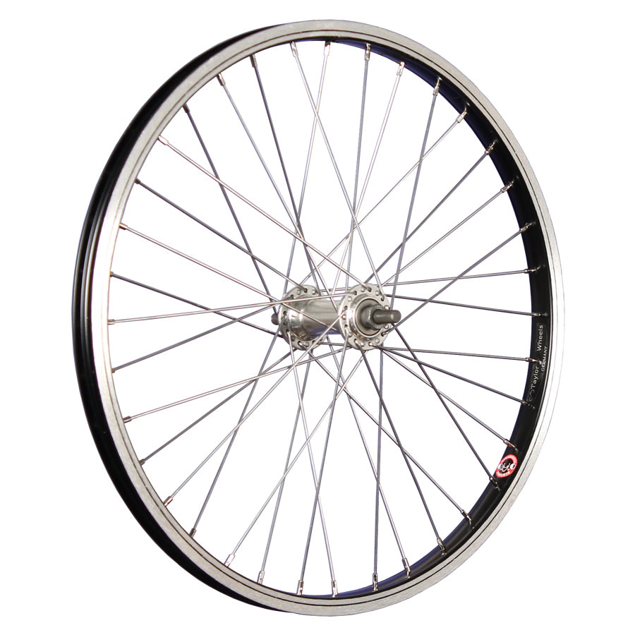Roue avant Hzb 20 pouces etrto 406 aluminium noir axe plein