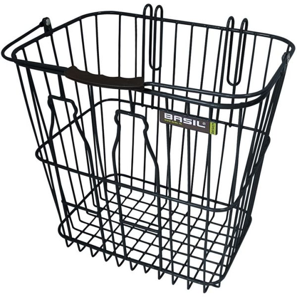 Panier de bouteille de basilic - Panier à vélo - à l'arrière - Zwart