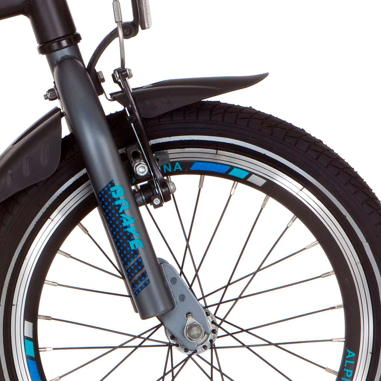 Alpina fourche 16 courageux en fer gris maatt