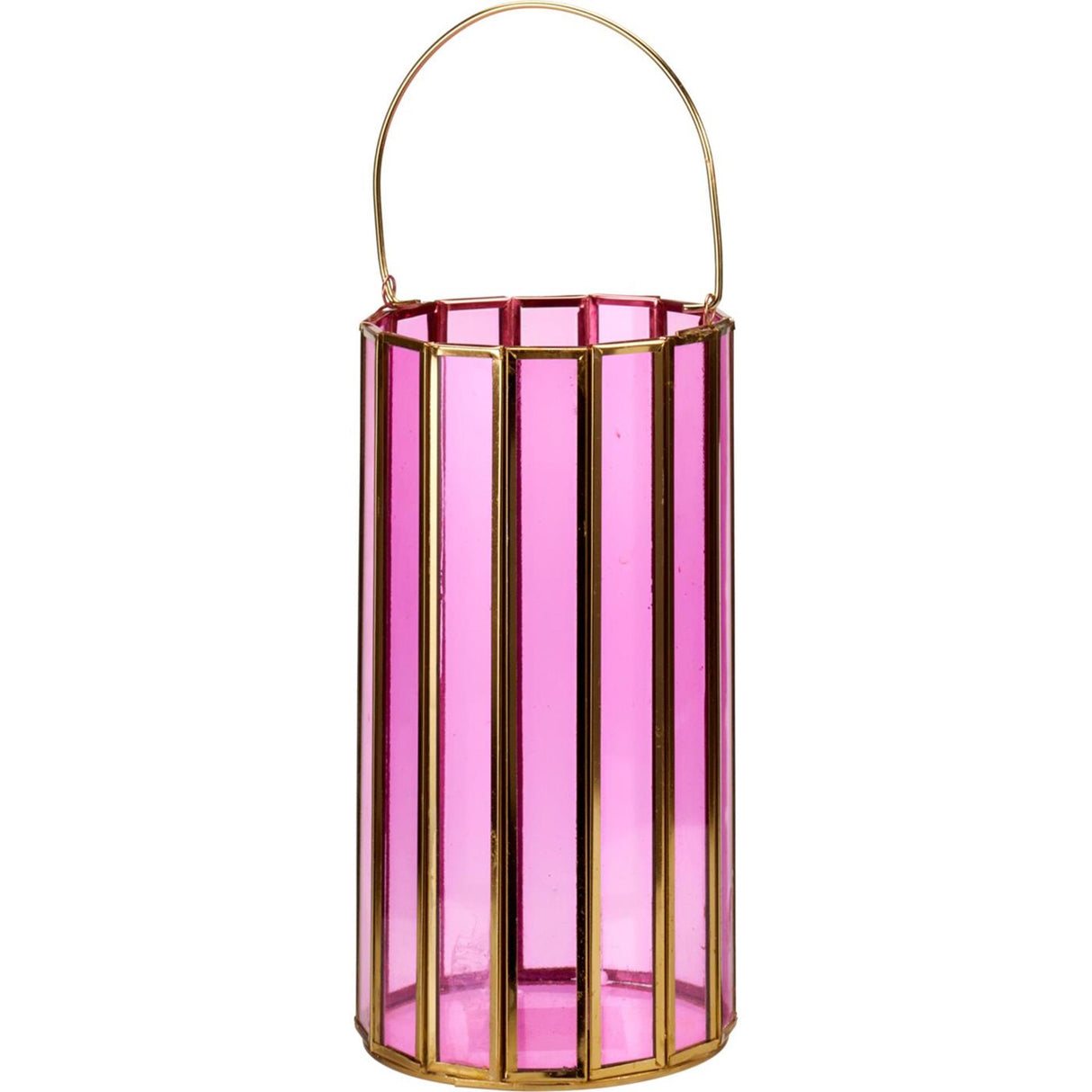 Home styling lantaarn glas 23cm 2 assorti
