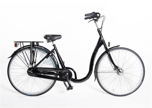 Aldo 28 pouces vélo à entrée basse aluminium 7v frein à main noir