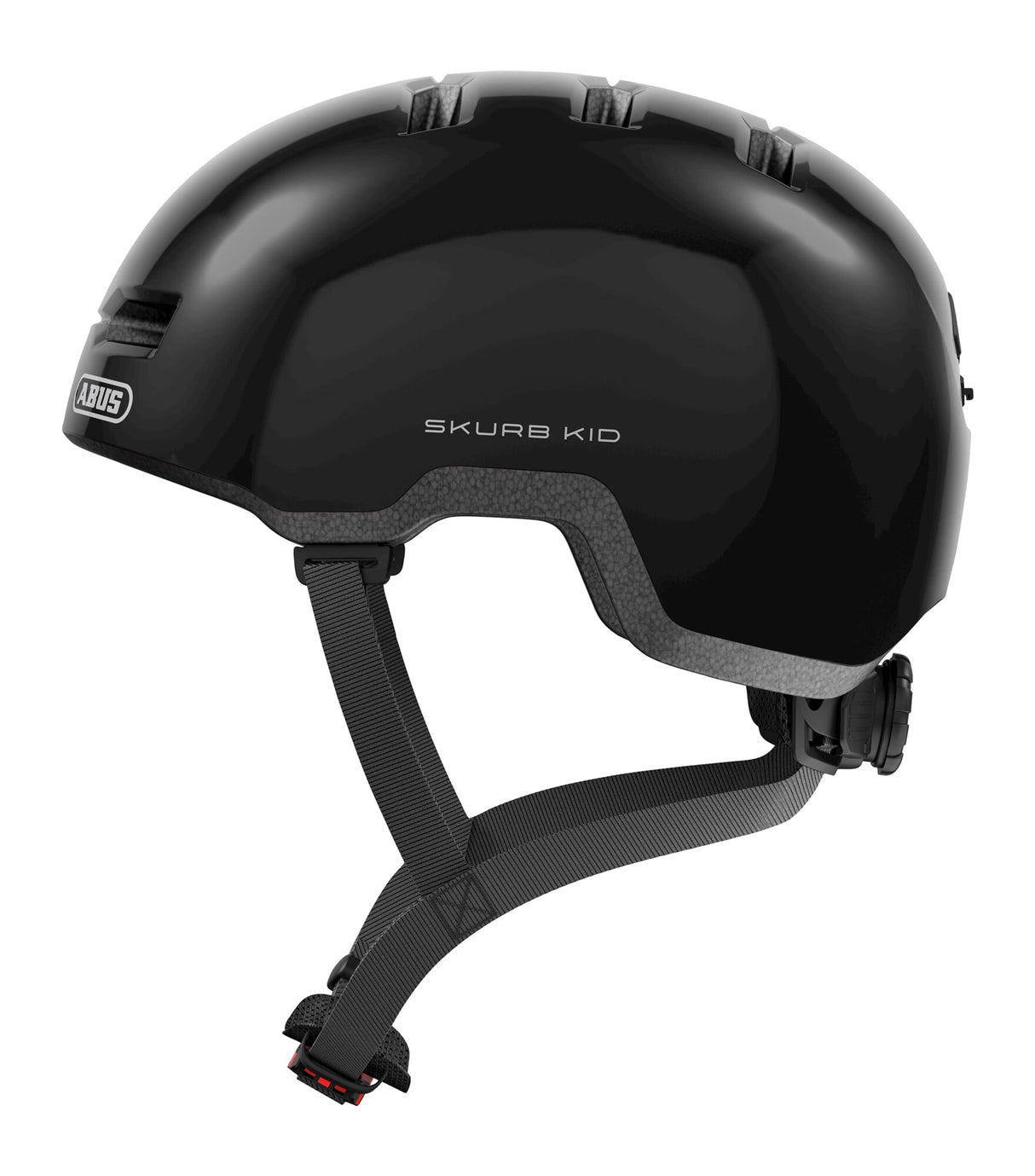 Abus skurb kid - casque de vélo - enfants noir brillant s (45 - 50 cm)