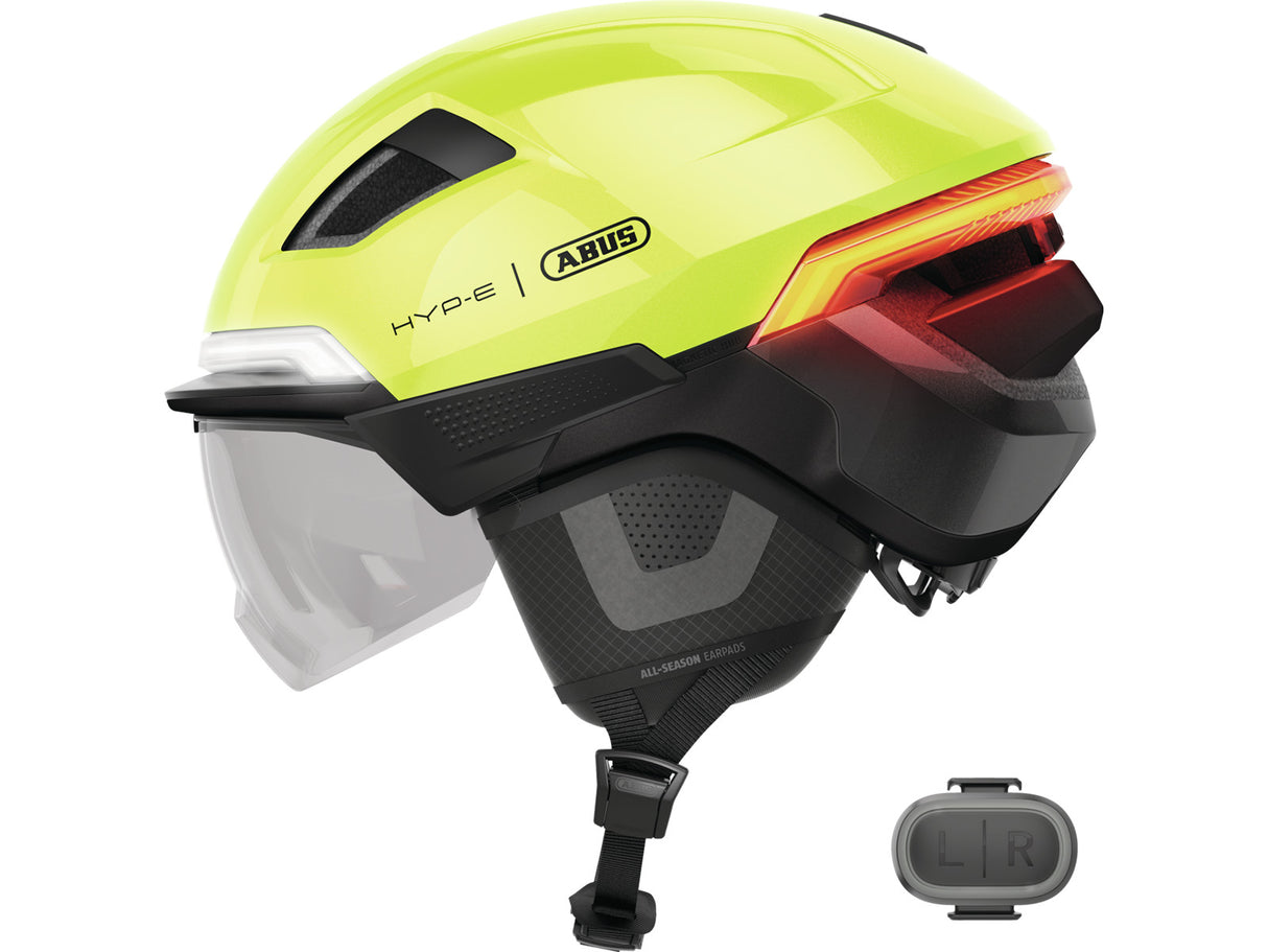 Abus casque intelligent hyp-e ace signal jaune m 54-58cm