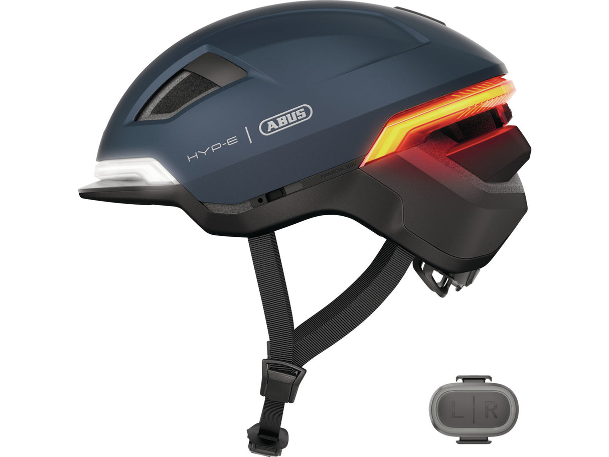 Abus casque intelligent hyp-e bleu nuit l 57-61cm