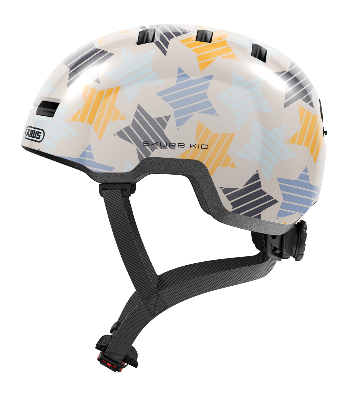 Abus skurb kid - casque de vélo - enfants étoiles grises m (50 - 55 cm)