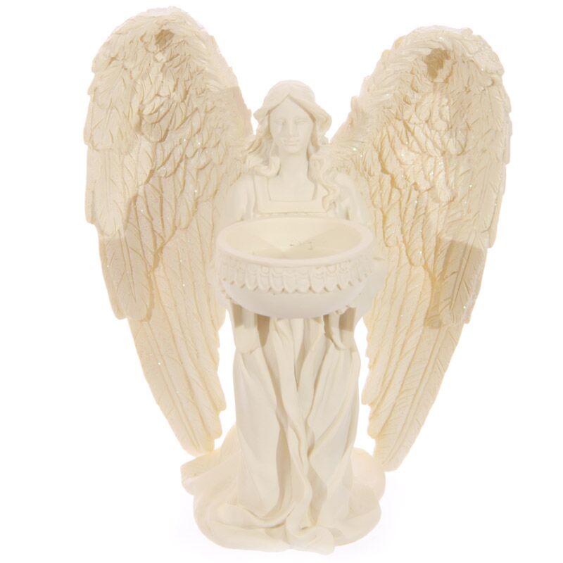 Photophore ange - agenouillé 18cm