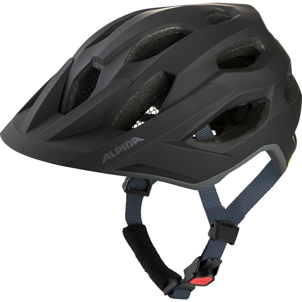 Olympic sportswear alpina sports casque vtt apax mips 52-57 noir mat