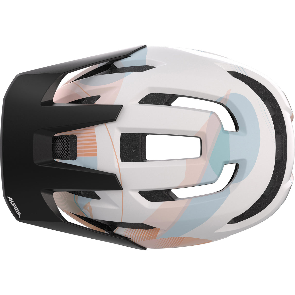 Olympic sportswear alpina sports casque vtt taunus mips 52-56 sable blanc mat
