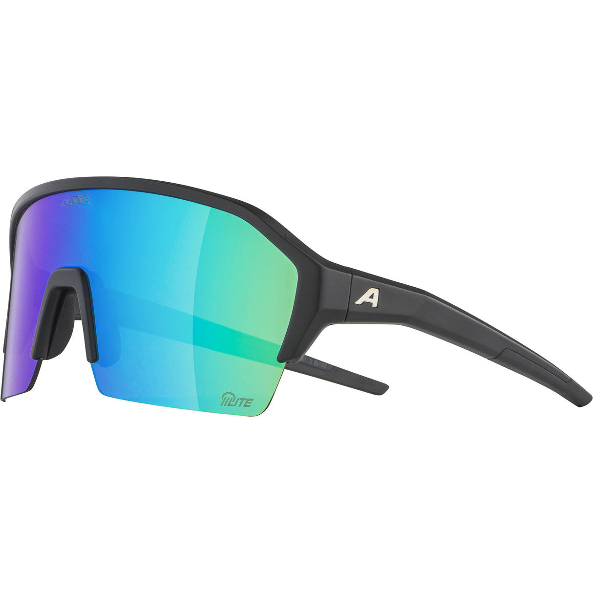 Vêtements de sport olympiques alpina sports lunettes de sport ram hr q-lite jade miroir lentille noir
