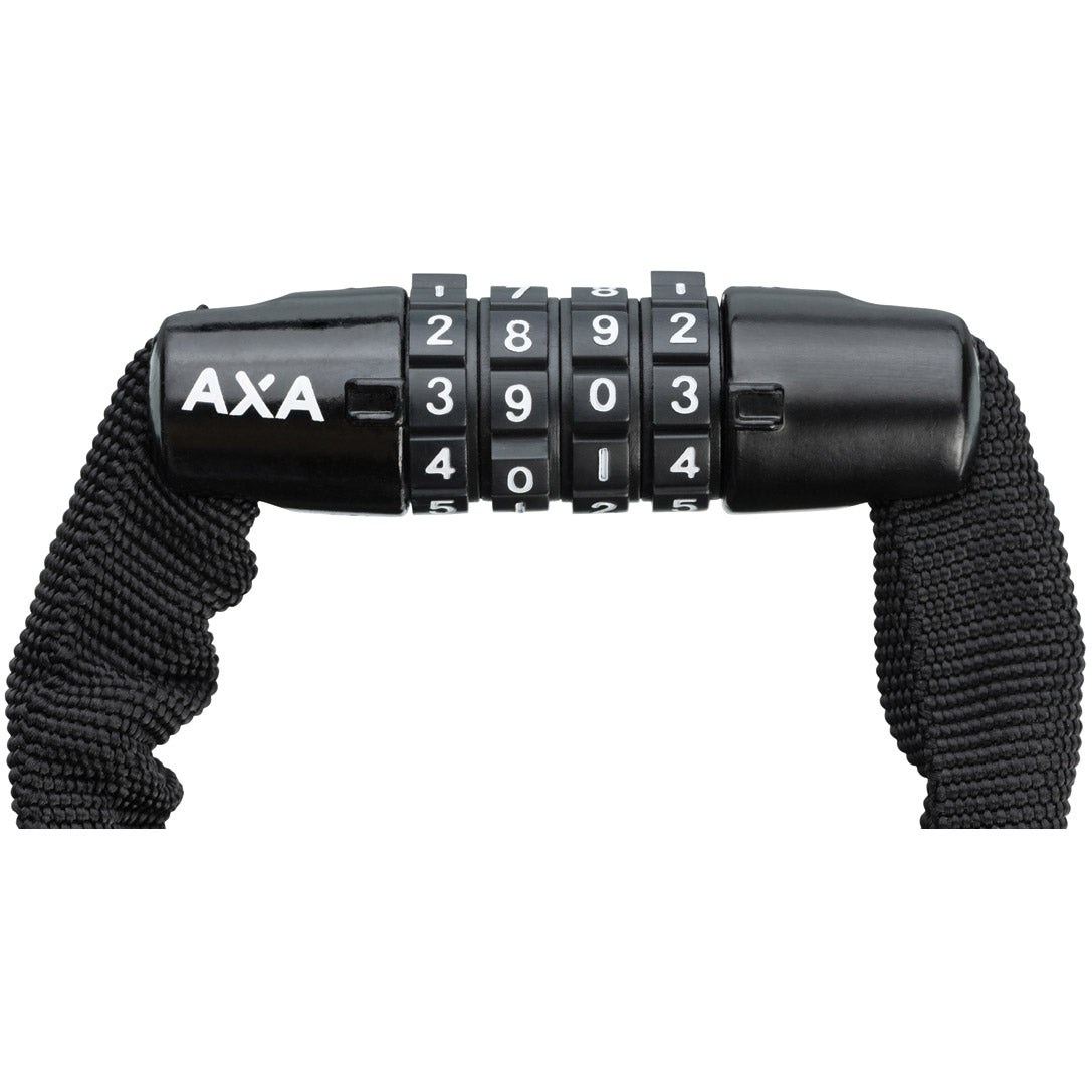 Axa chaîne antivol rigide 120cm cadenas à code bleu (carte)