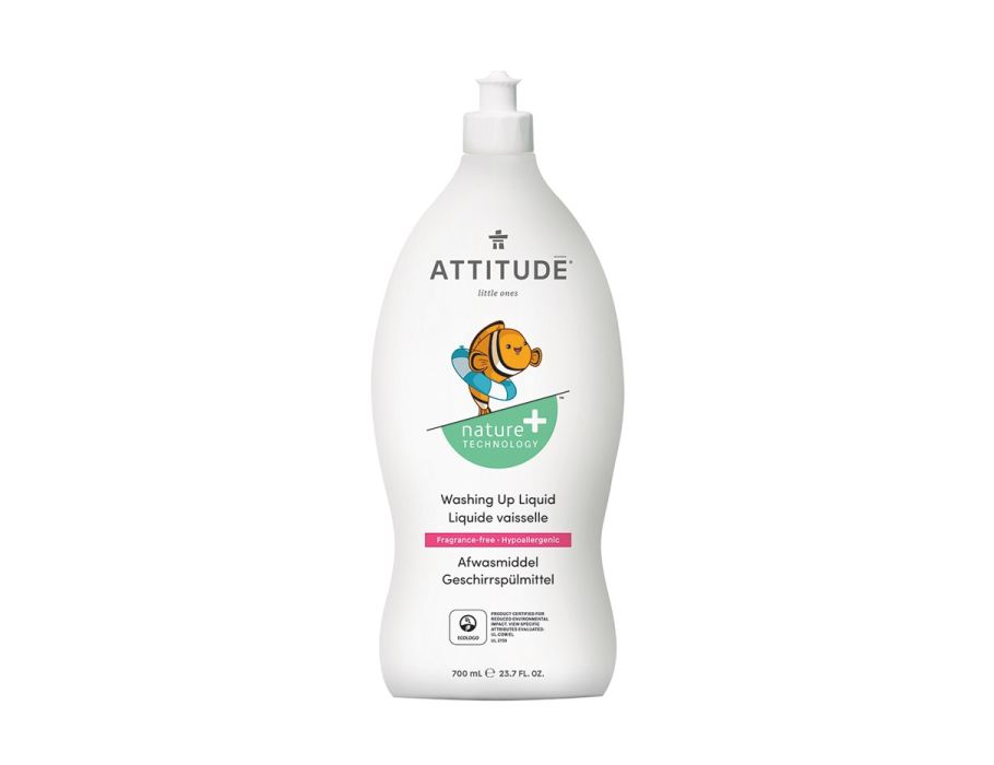 Attitude nature+ petits - liquide vaisselle - 700ml - sans parfum