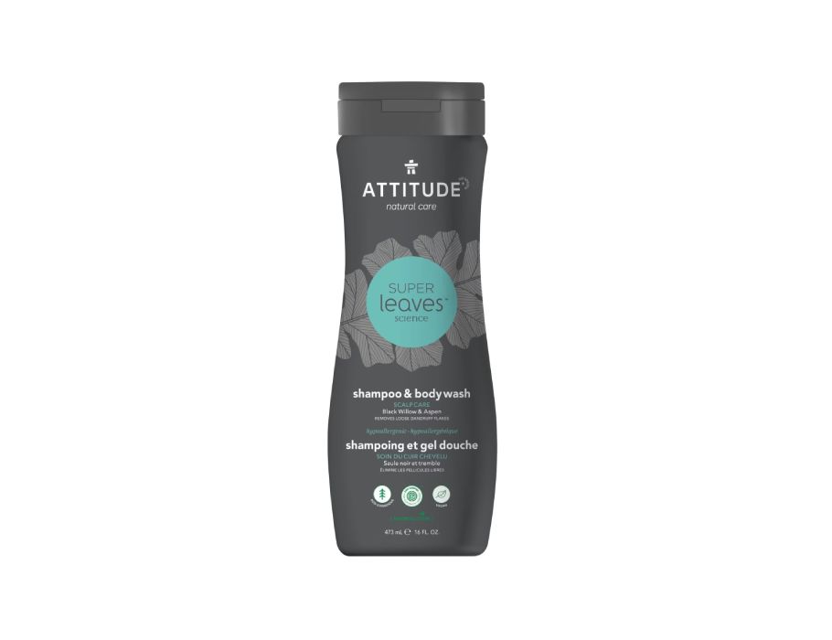 Attitude super leaves™ shampooing gel douche pour homme - soin du cuir chevelu