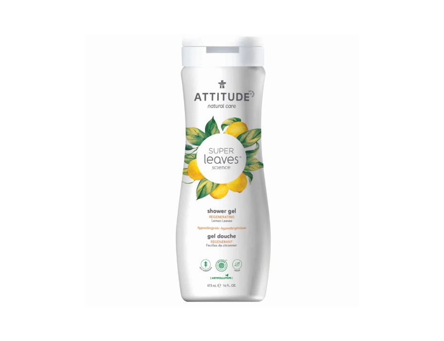 Gel douche Attitude super leaves™ - régénérant - feuilles de citronnier