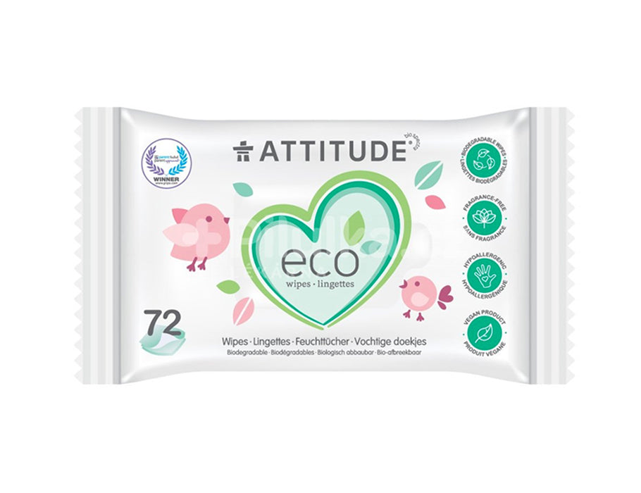 Lingettes humides Attitude