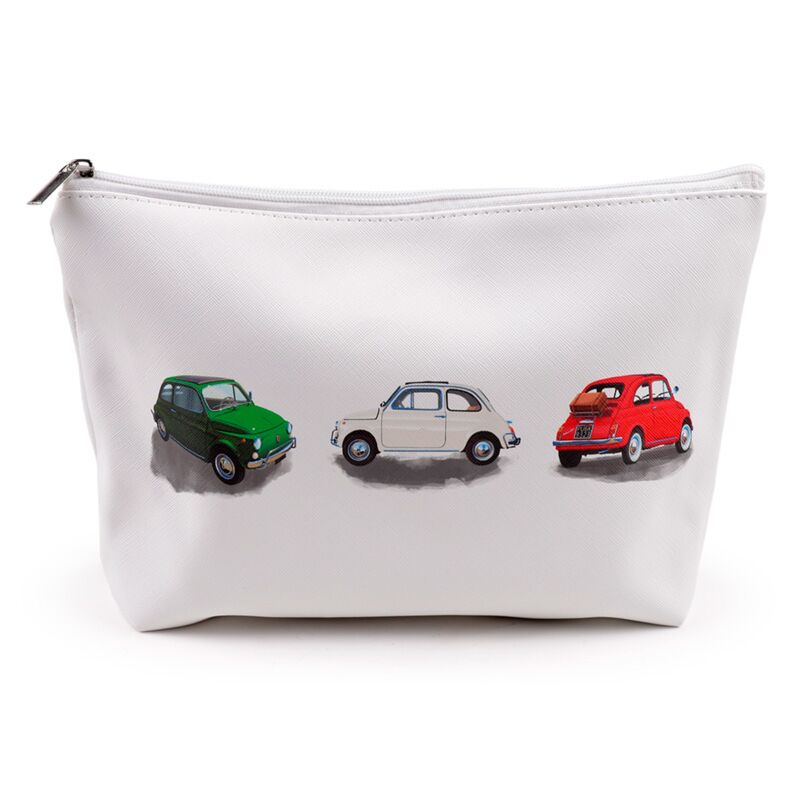 Trousse de toilette en pvc Fiat 500, trousse de maquillage grande