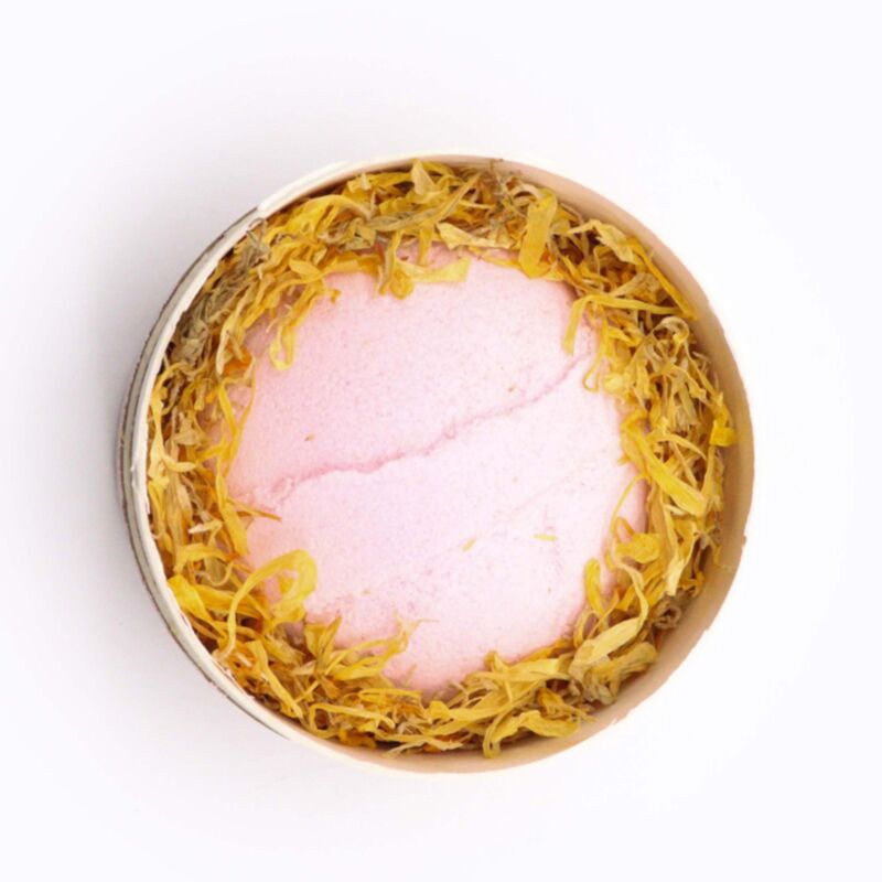 Coffret cadeau de bombes de bain aux plantes de sel de l'Himalaya, roses d'encens