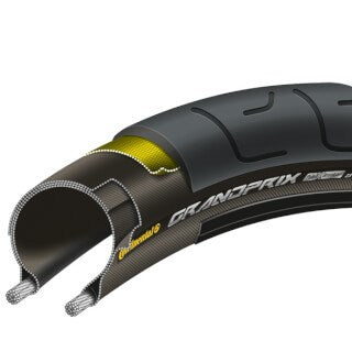 Continental Grand Prix - Racing Bike Band 700x23C - Band de fil - noir