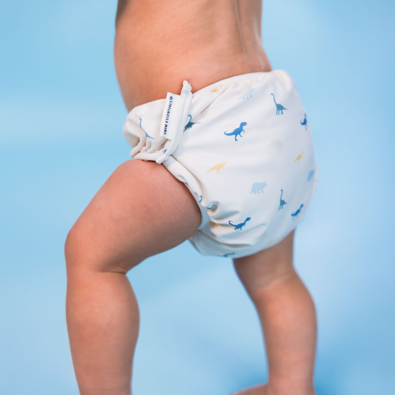 Dinosaure | couche de bain lavable multicolore