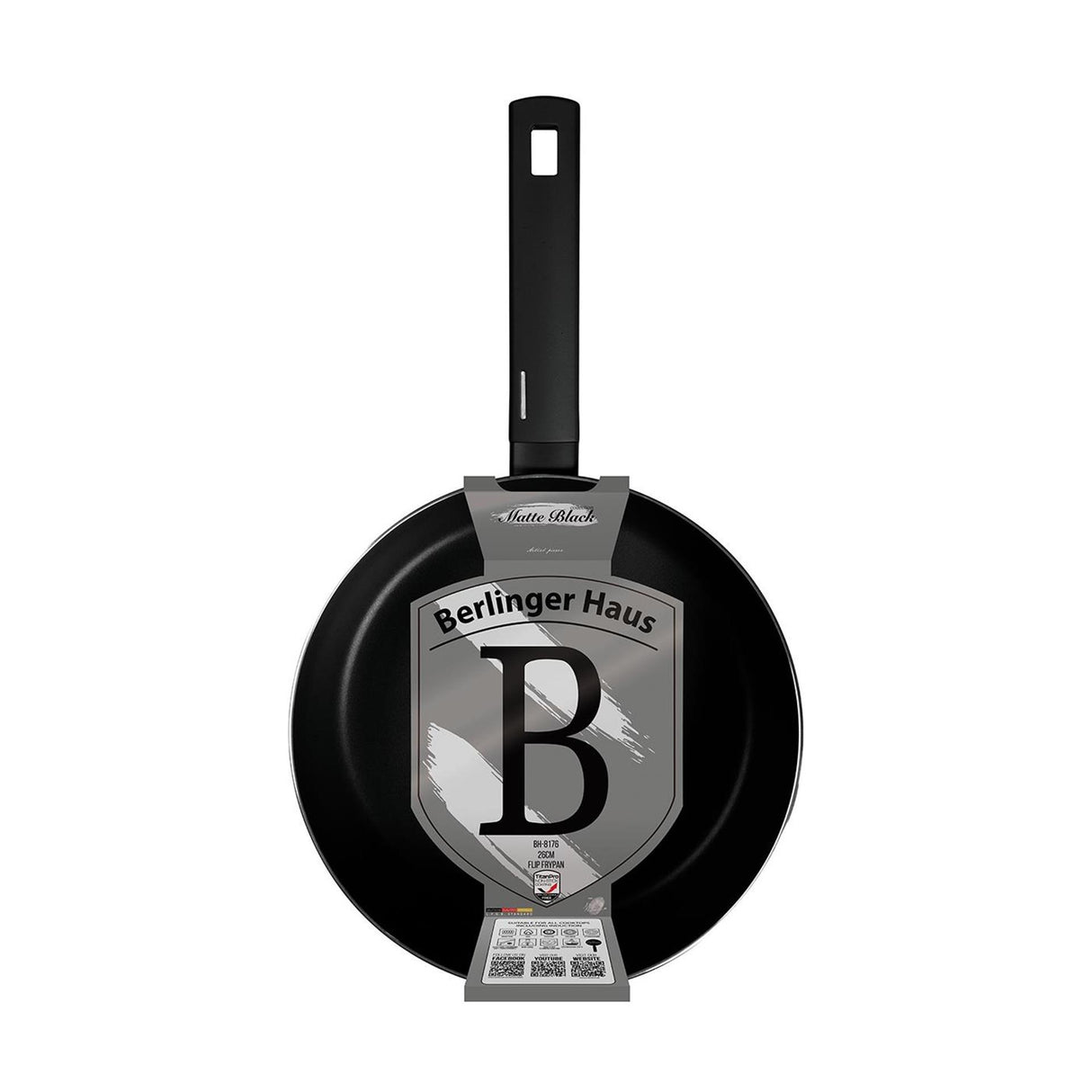 Berlingerhaus poêle à frire noir mat 26cm