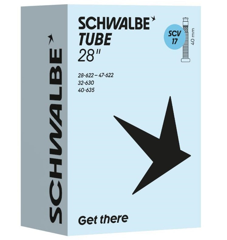 Chambre à air Schwalbe scv17 28 pouces 28 47-622 635 valve clic 40mm