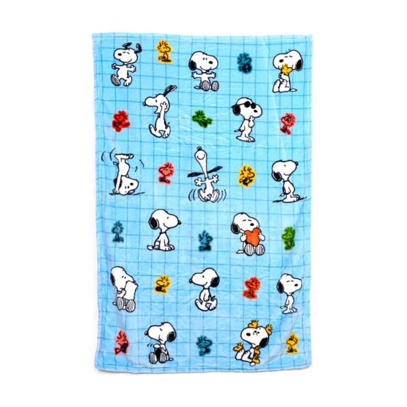 Union Blankazzz Peanuts Snoopy Woodstock couverture de voyage câline 2 en 1