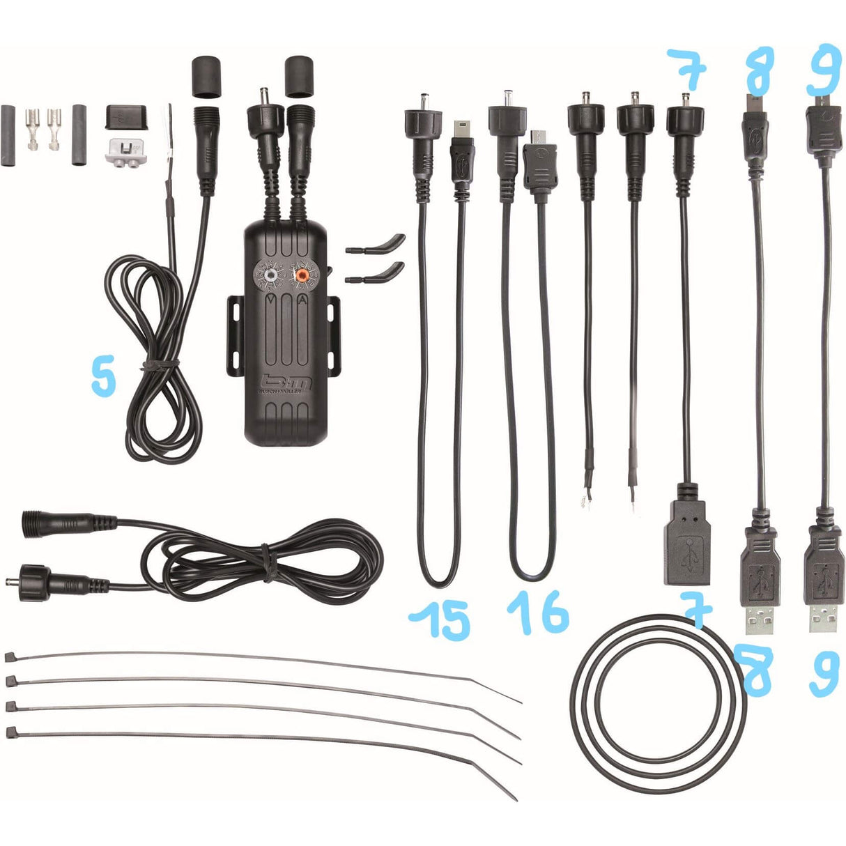 Câble Busch + Müller e-werk no. 7 tours vers USB-A
