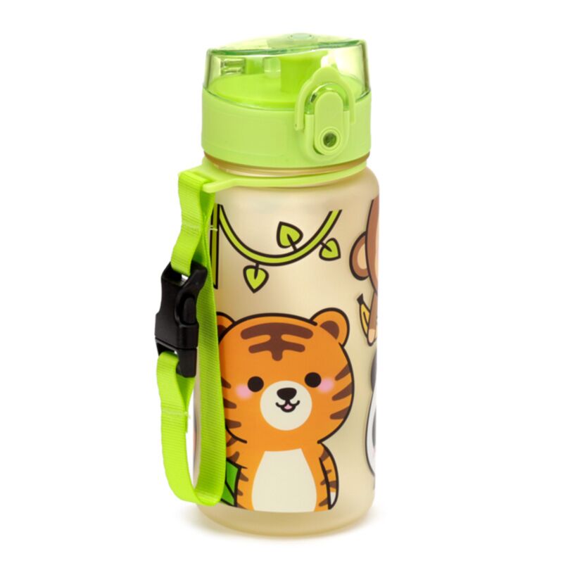 Adoramals animaux sauvages pop top 350ml gourde pour enfants ecozen