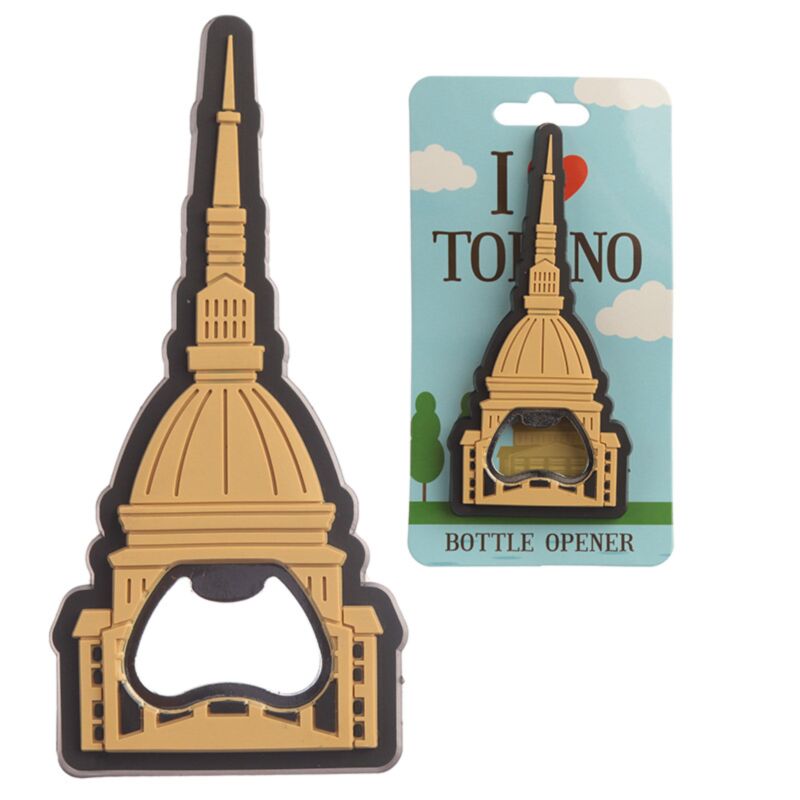 Ouvre-bouteille magnétique en PVC I Heart Torino Mole