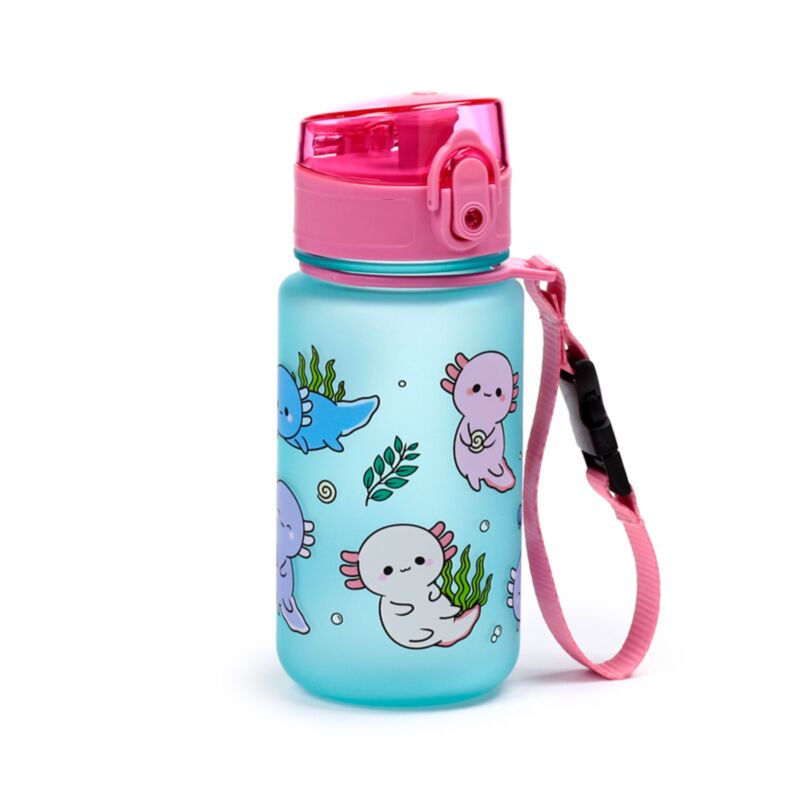 Adoramals axolotl pop top 350ml gourde pour enfants ecozen