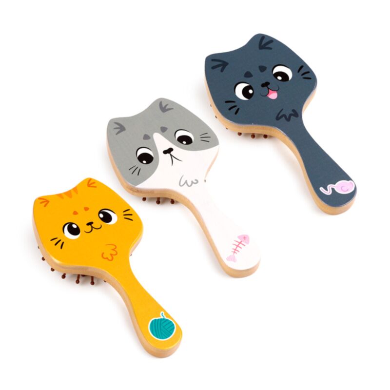 Beans co brosse à cheveux en bambou pour chats