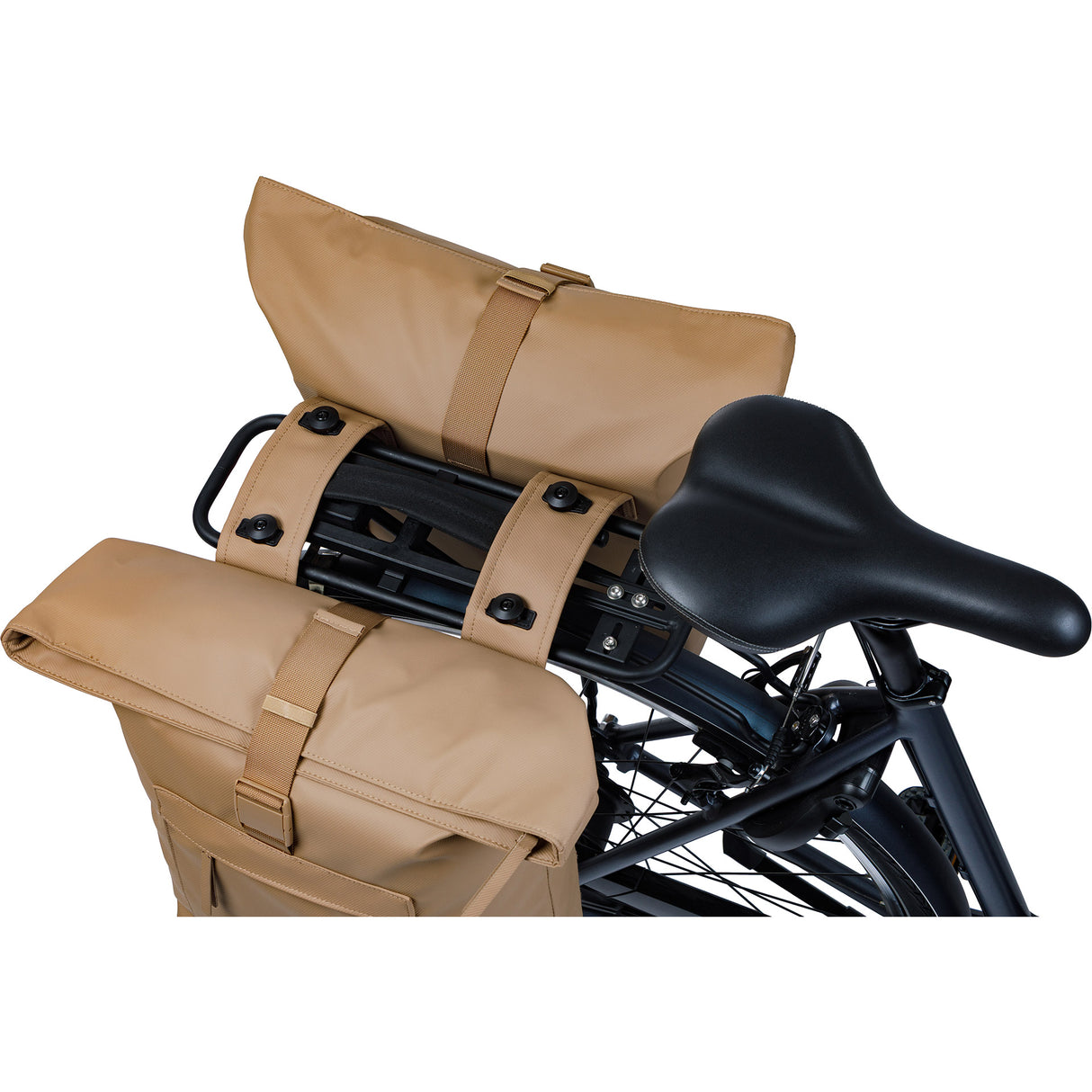 Sacoche de vélo double Basil brooklyn mik 41l 14 x 30 x 37 cm - sable